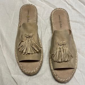 Seven Dials Wendelle Espadrilles Tassel Tan Sz 7.5